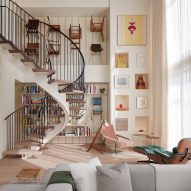 Norman Kelley remodels Chicago apartment to showcase chair collection