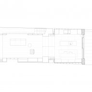 Lower-ground floor plan of Kensington Place by O'Sullivan Skoufoglou Architects