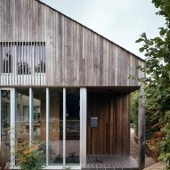 Exterior of Clay Retreat in Hampshire by Pad Studio