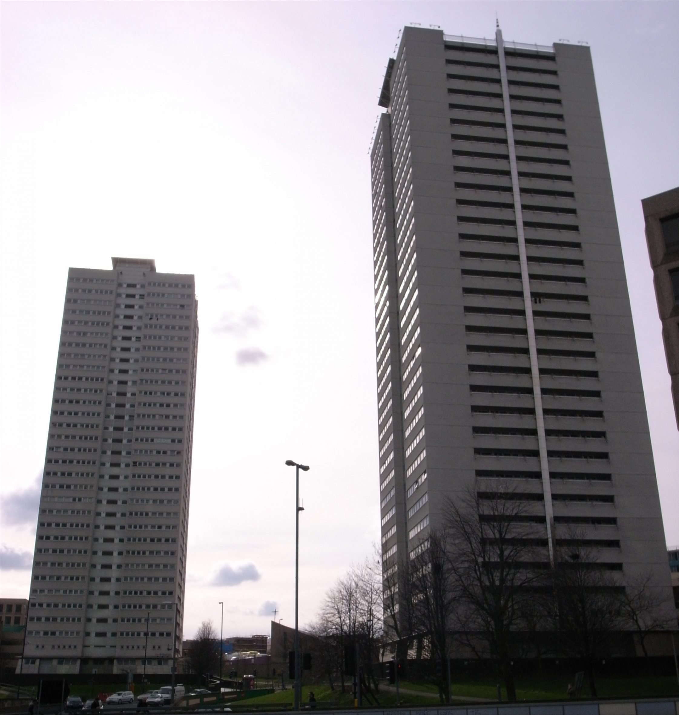 The Sentinels towers in Birmingham