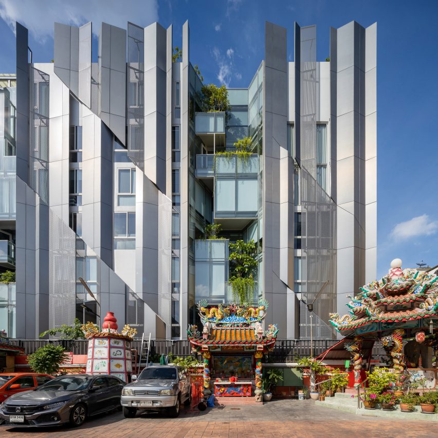 Facade of Suanphlu Office by IDIN Architects