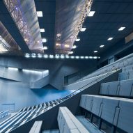 Interior of the Taipei Performing Arts Center by OMA in Taiwan