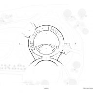 Floor plan of the First Light Pavilion by Hassell at Jodrell Bank Observatory