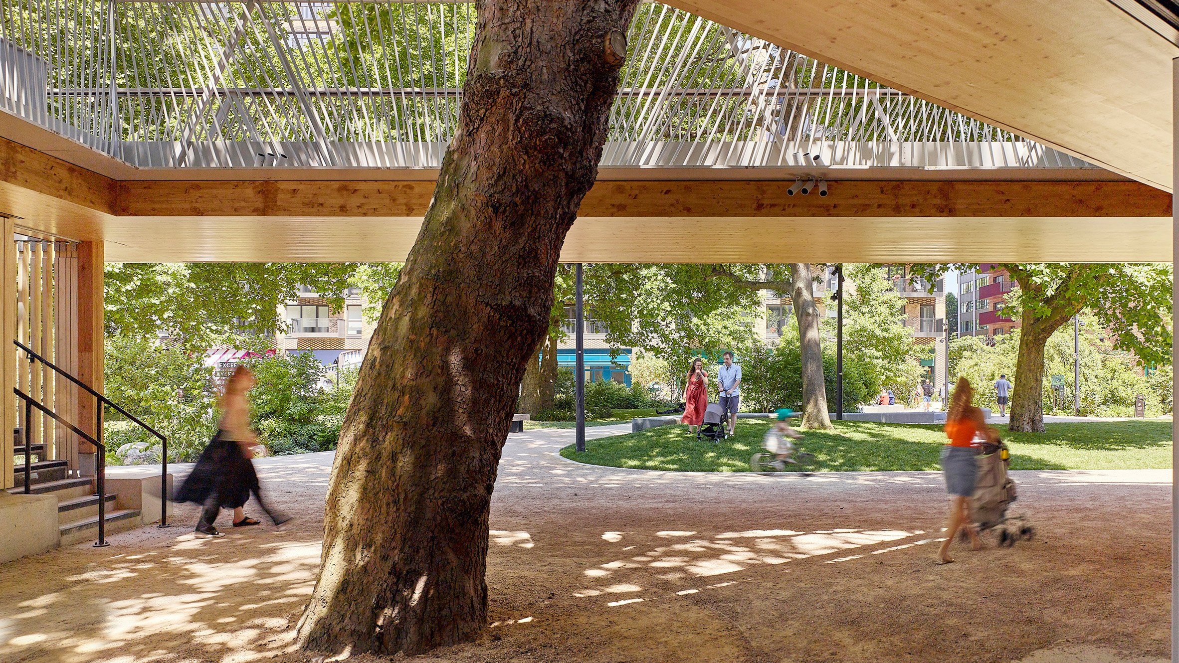 Bell Phillips creates The Tree House pavilion at London's Elephant Park