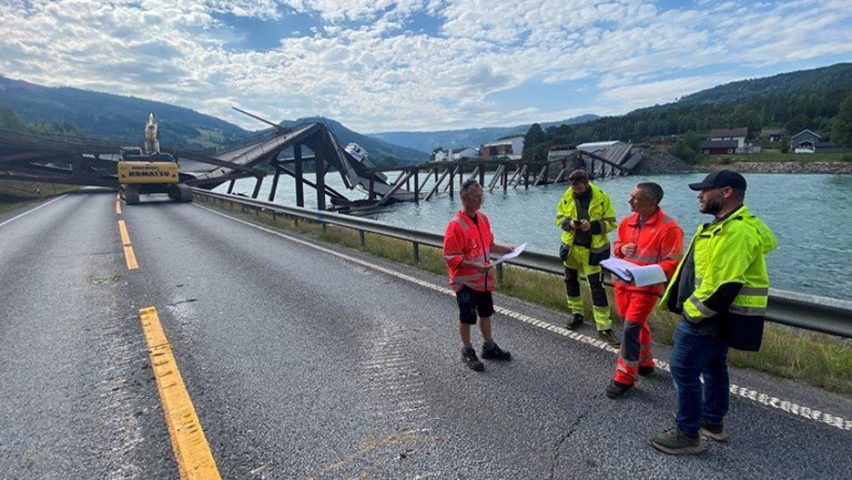 Tretten Bridge collapse in Norway