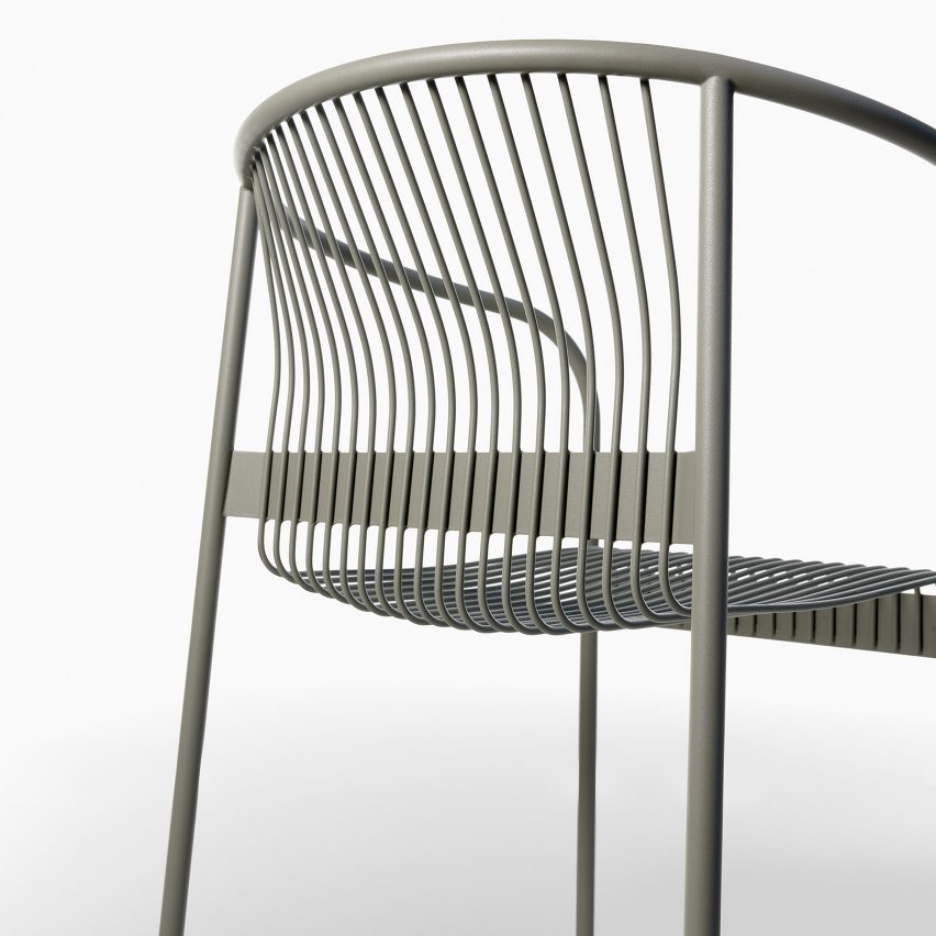 Green Velit chair by Plank