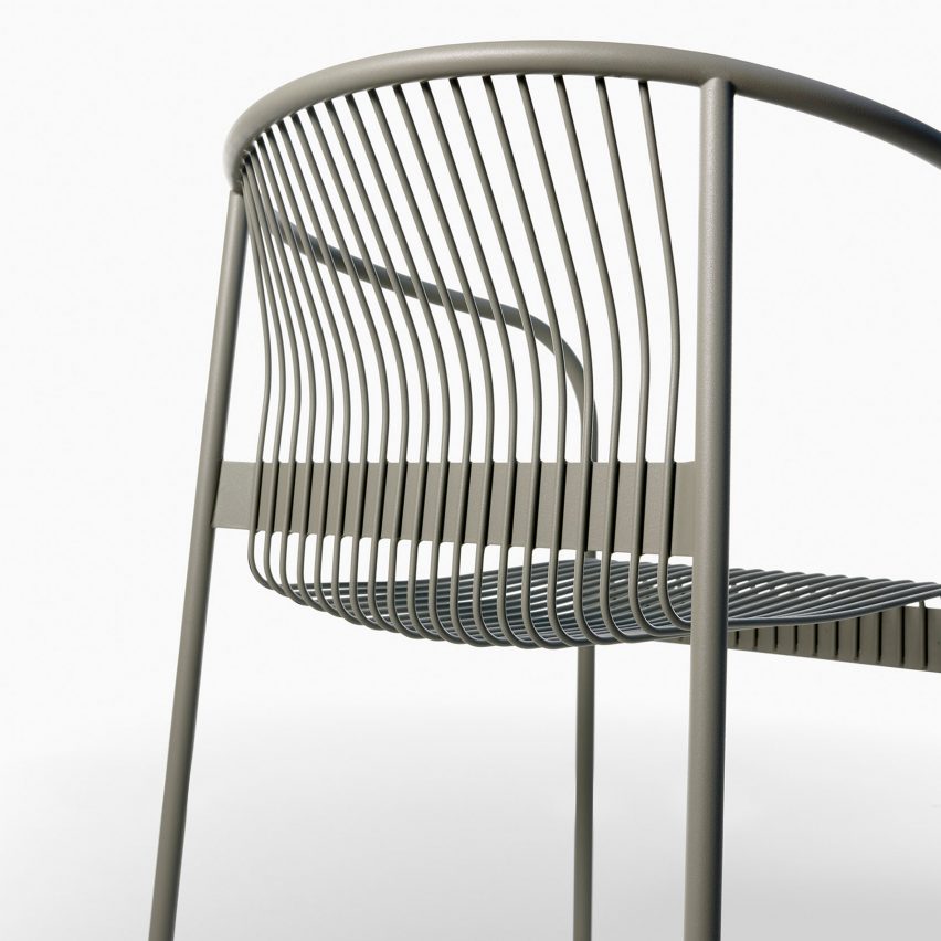 Green Velit chair by Plank