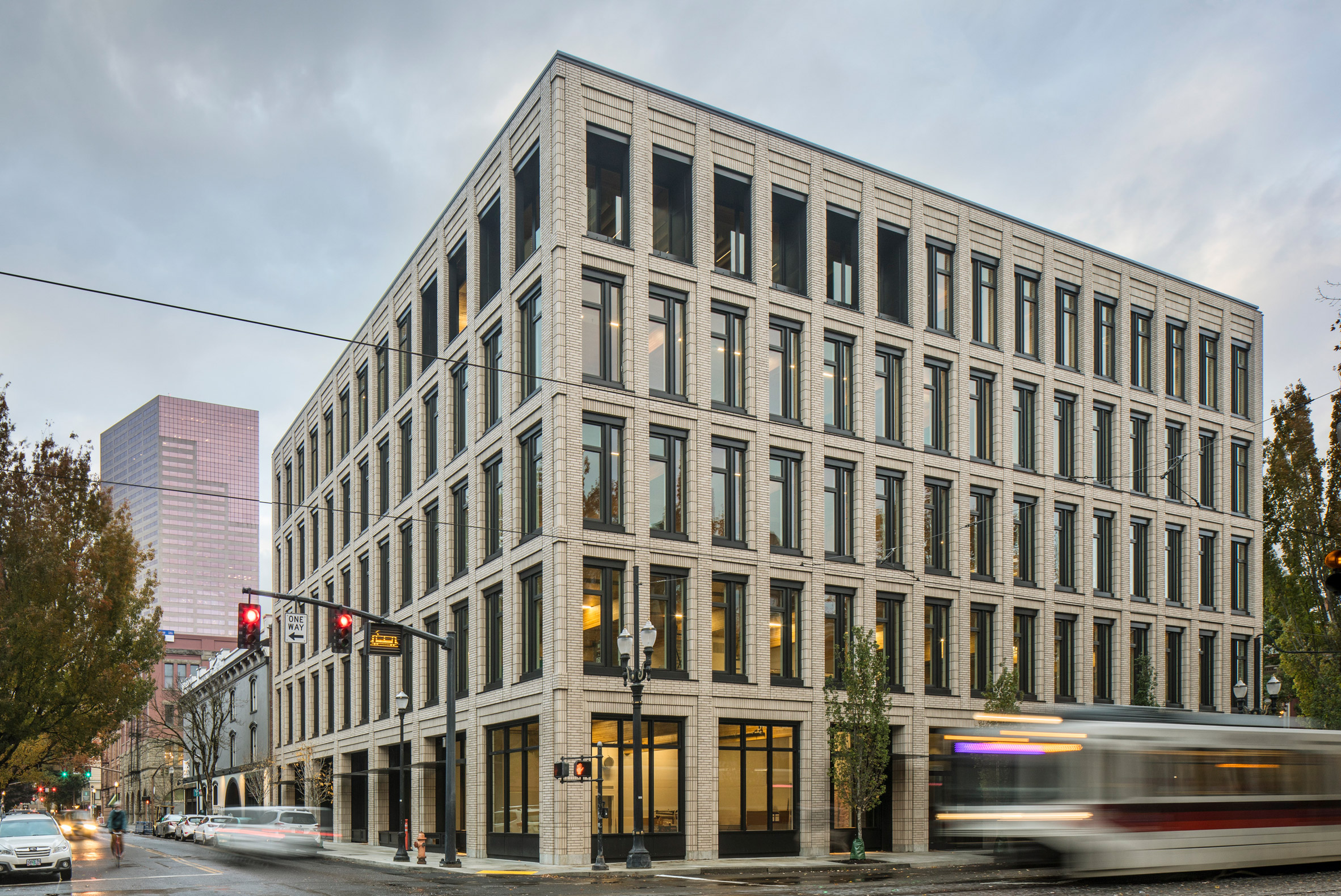 Brick office building in Portland by ZGF Architects