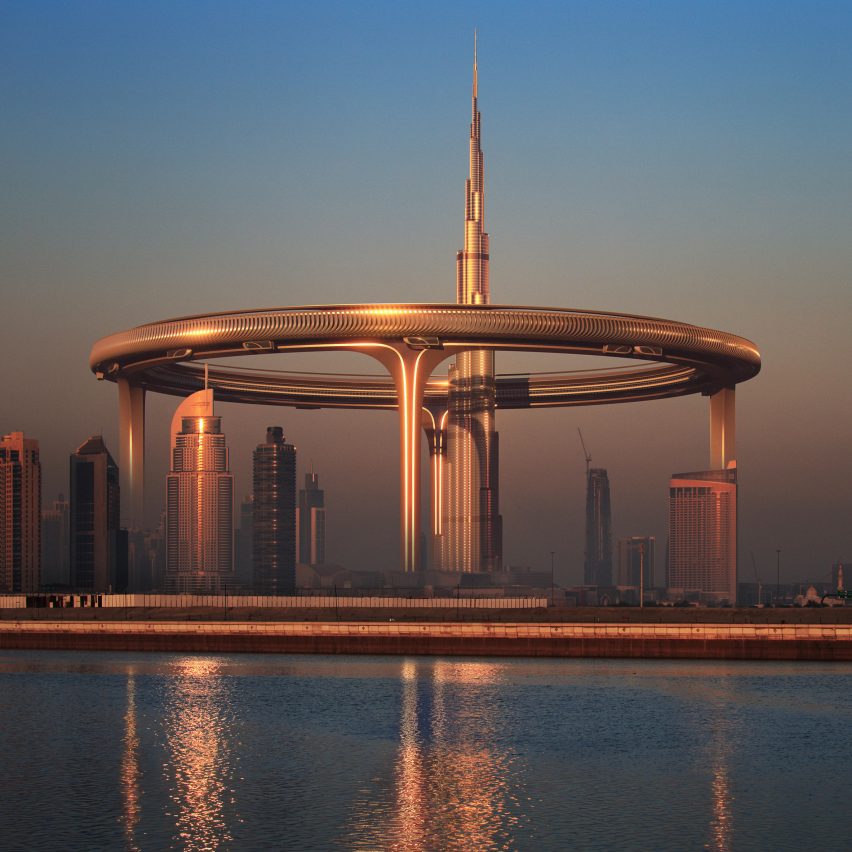 ZN Era proposal for circle around the Burj Khalifa