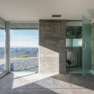 A stone interior of a house by Deegan Day Design