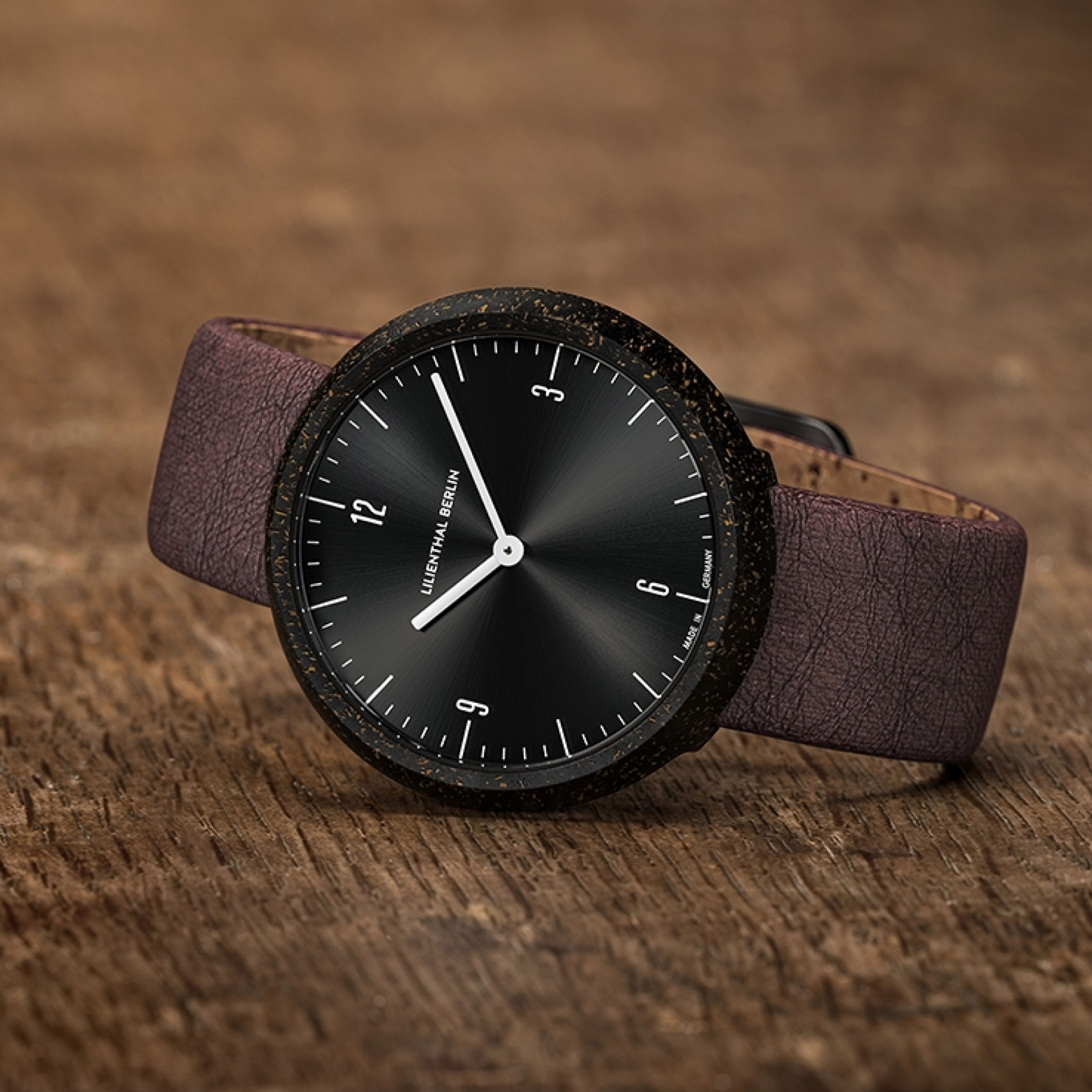 A brown watch with a design informed by coffee