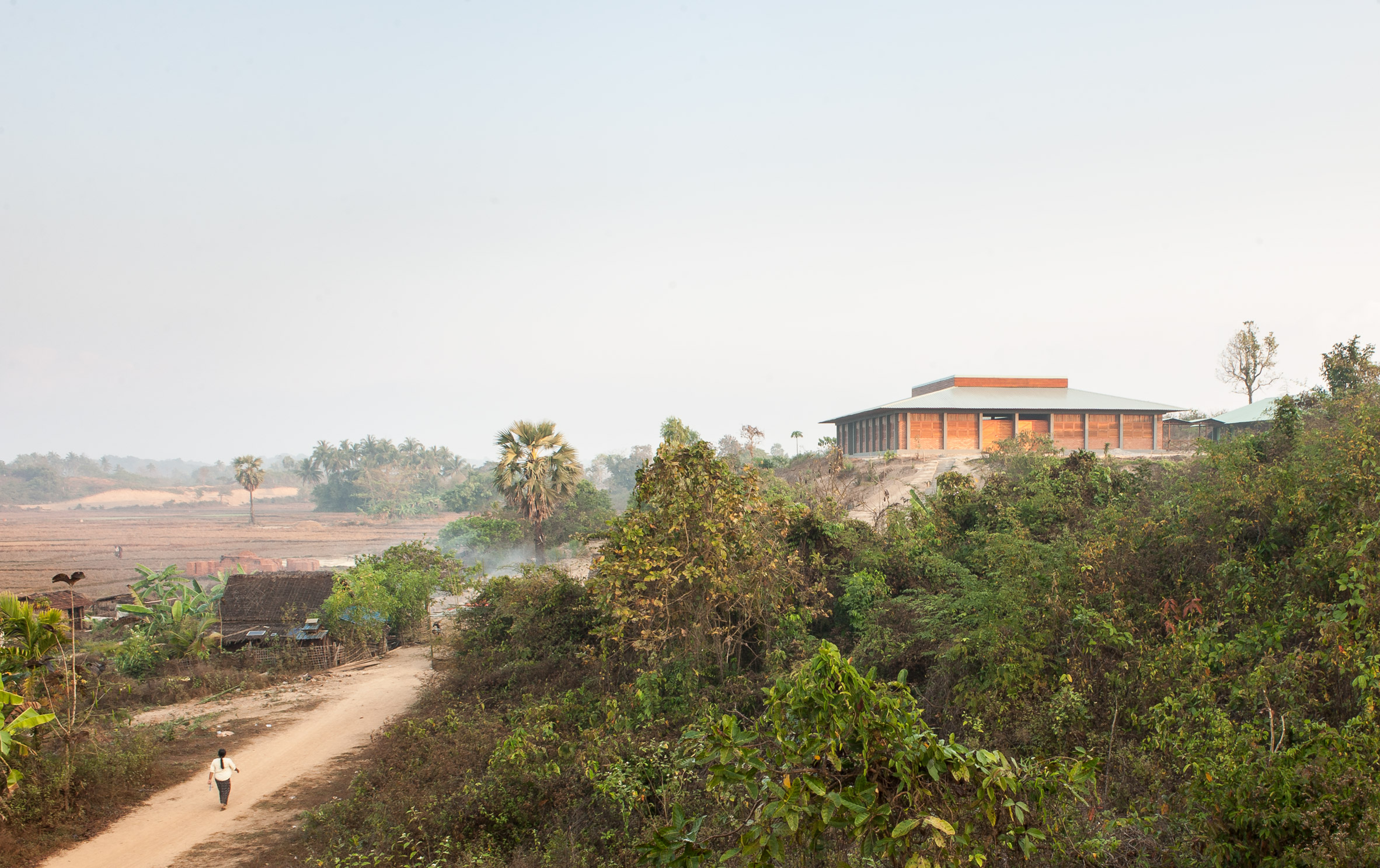 Project Burma Hospital by A+R Architekten on forested hill in Myanmar
