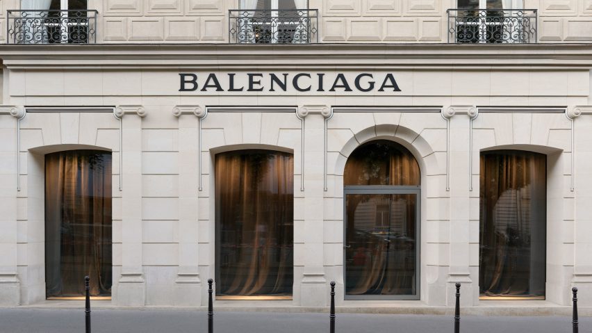 Exterior image of the Balenciaga Couture Store in Paris