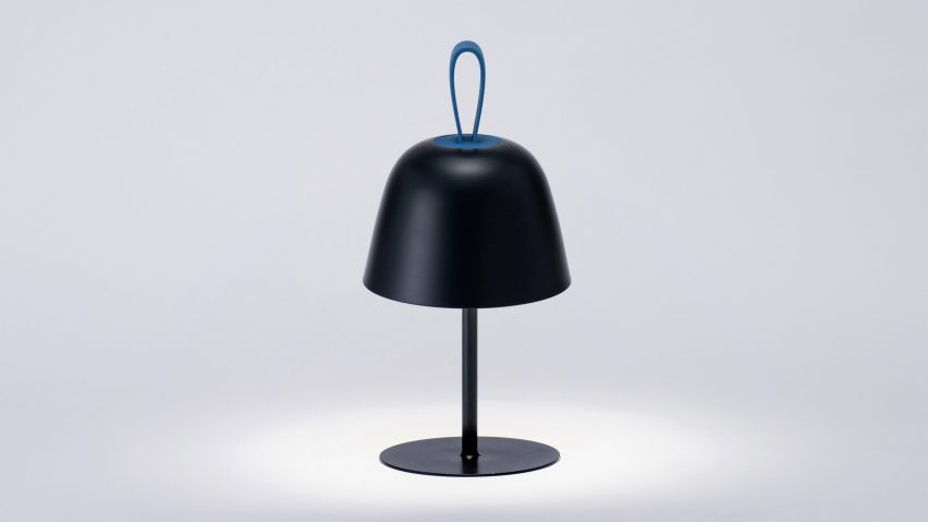 Black Bell tamble lamp by Seiki Design Studio