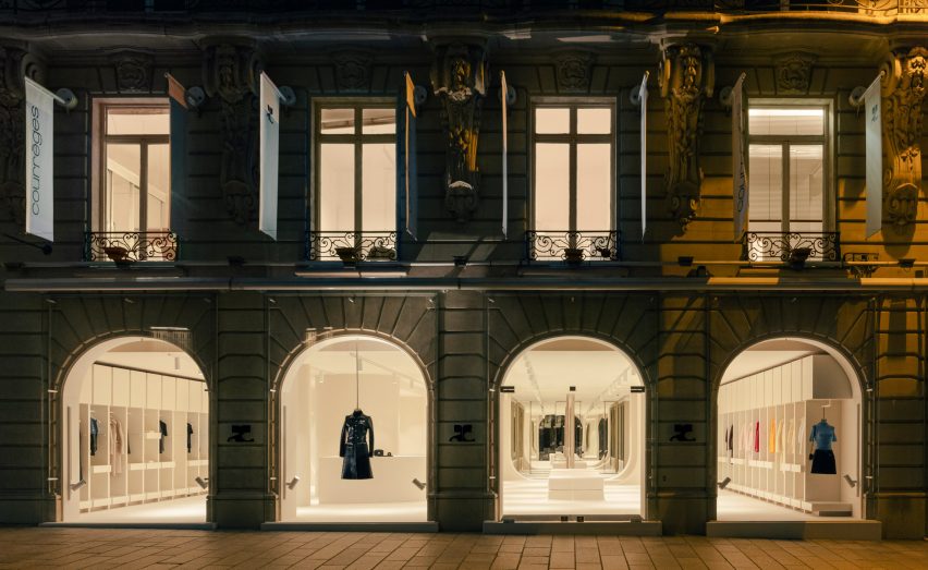 Exterior image of the Courrèges store
