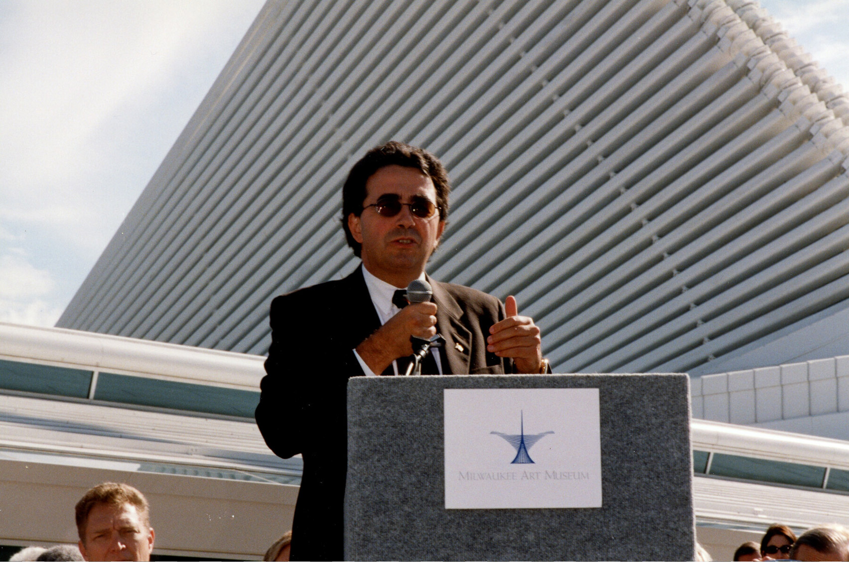 Santiago Calatrava speaking at MAM opening
