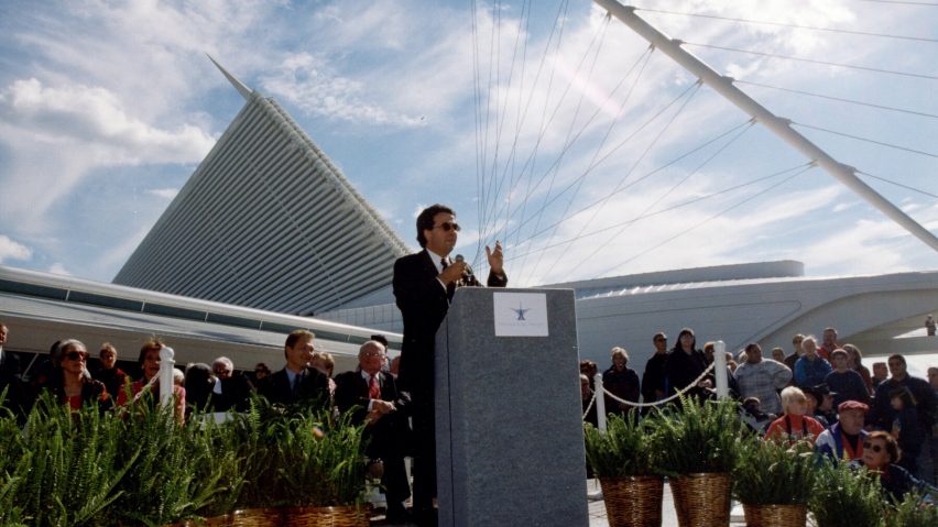 Santiago Calatrava at opening