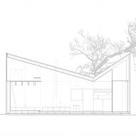 Section of Chestnut House by João Mendes Ribeiro