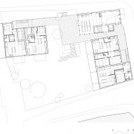 Ground floor plan of De Sijs co-housing by Officeu Architects