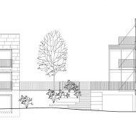 Section of De Sijs co-housing by Officeu Architects