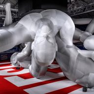 Studio Dennis Vanderbroeck erects world's largest inflatable sculpture for Diesel Spring Summer 2023 show
