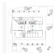 Ground floor plan of the office building by GRAAM Architecture