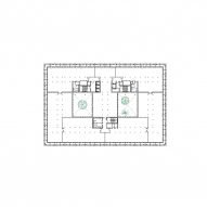 First floor plan of the office building by GRAAM Architecture