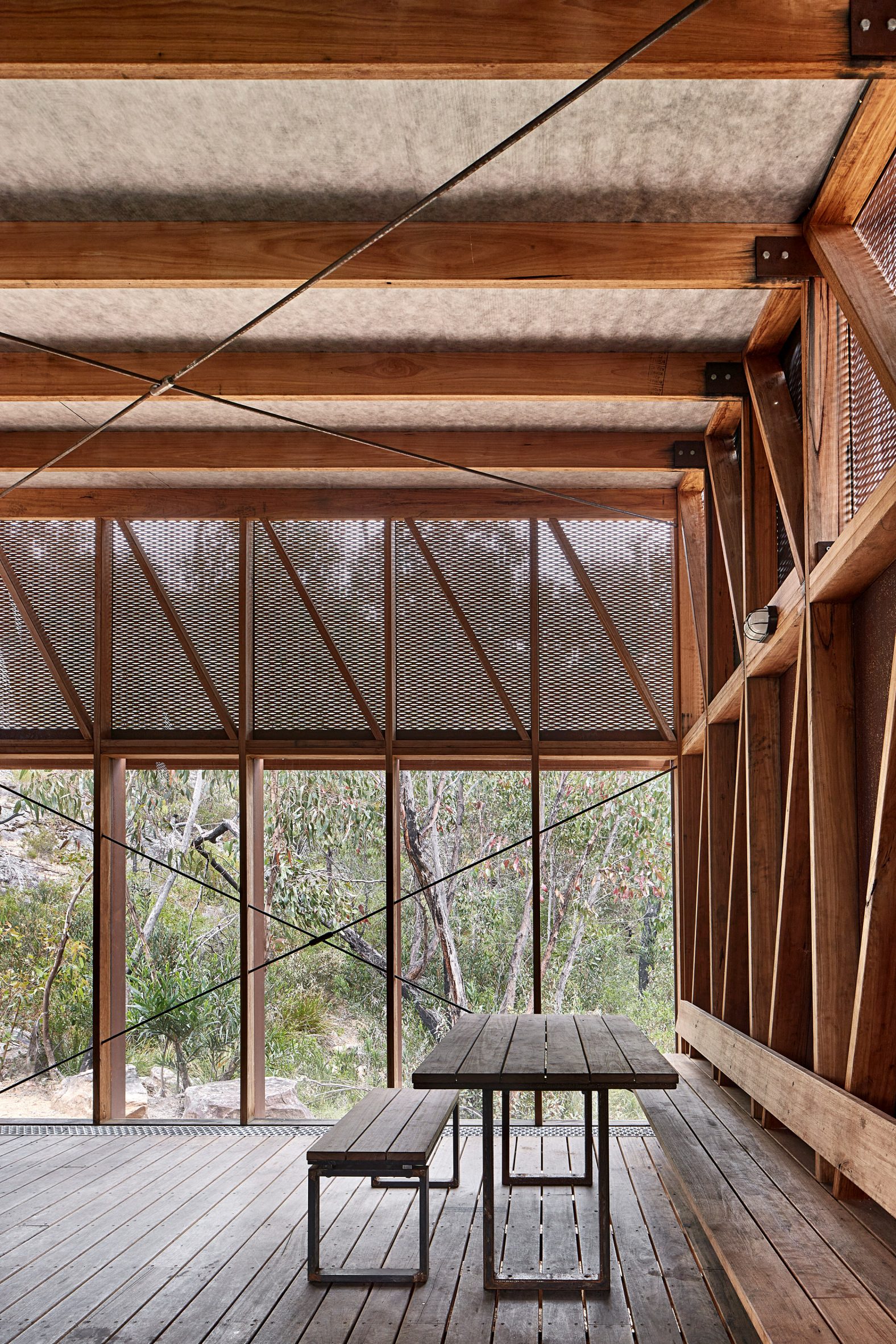 Wood-framed cabin in Australia