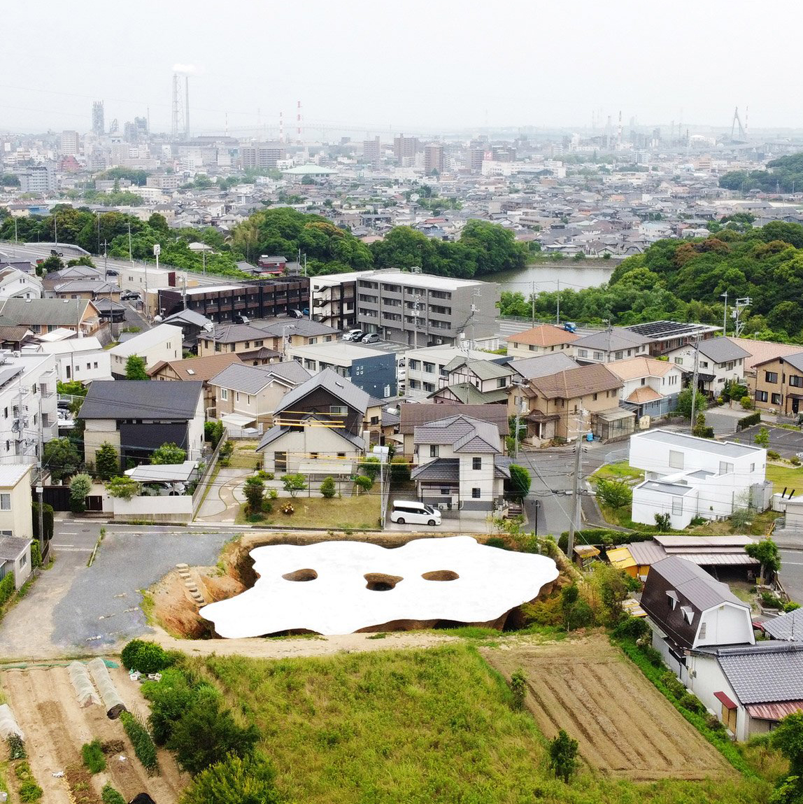 Underground house and restaurant designed by architect Junya Ishigami