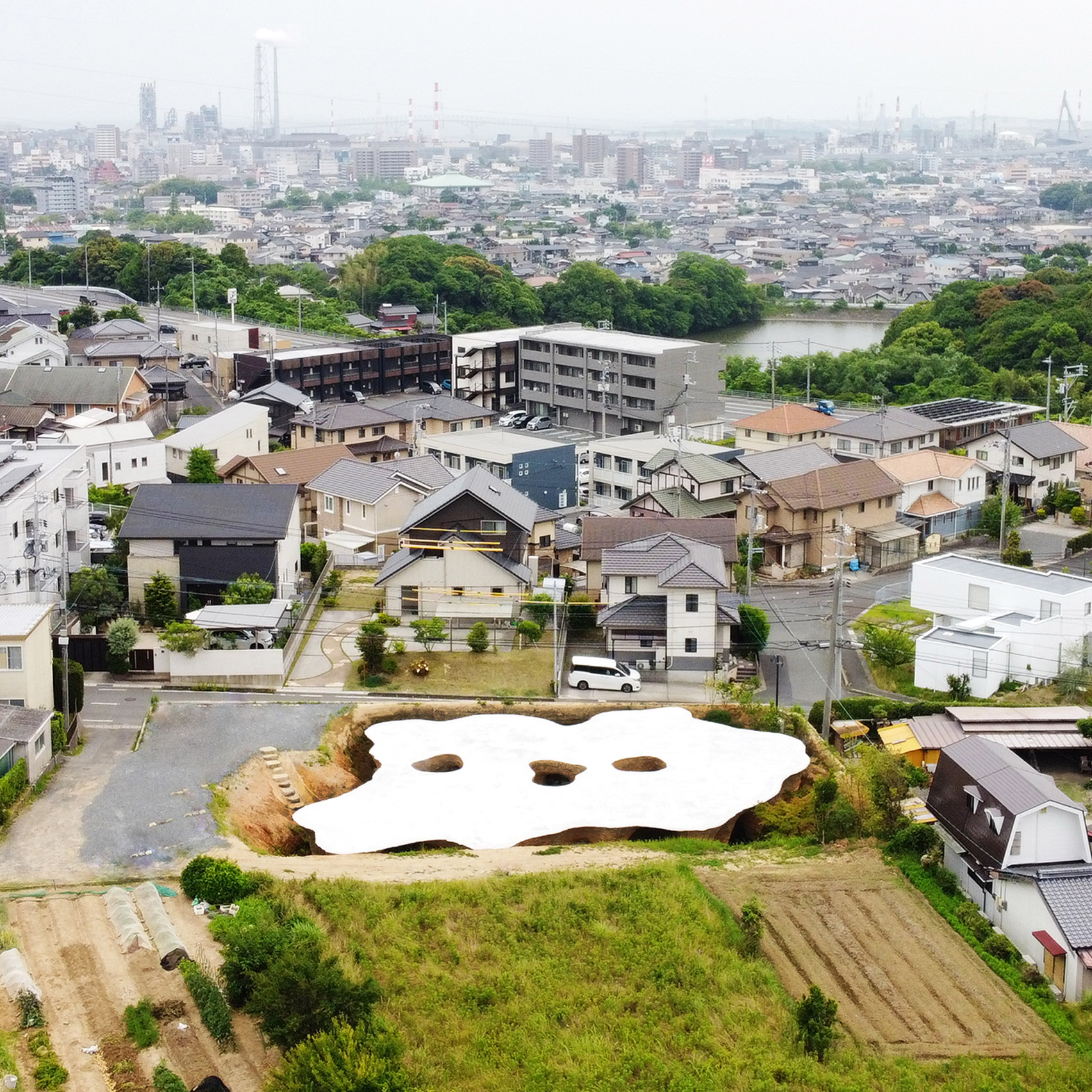 Aerial view of House and Restaurant in Yamaguchi