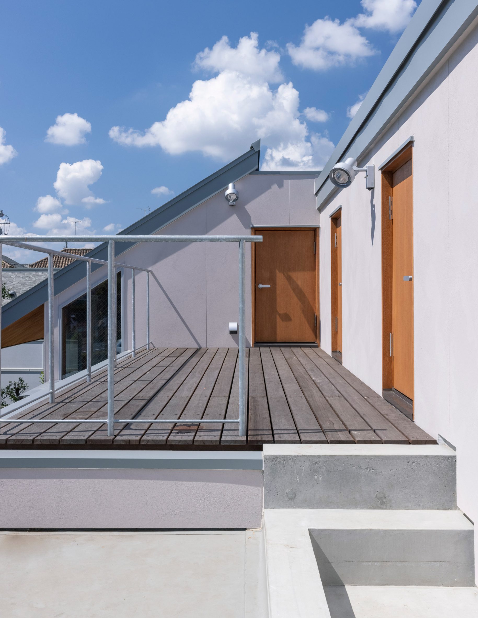 Wooden roof terrace