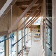 First floor, Light-Filled Stair Hall by Kiri Architects
