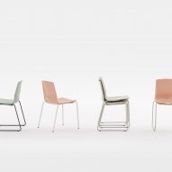 Photograph of chairs on white background