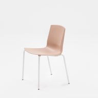 Photograph of light pink chair