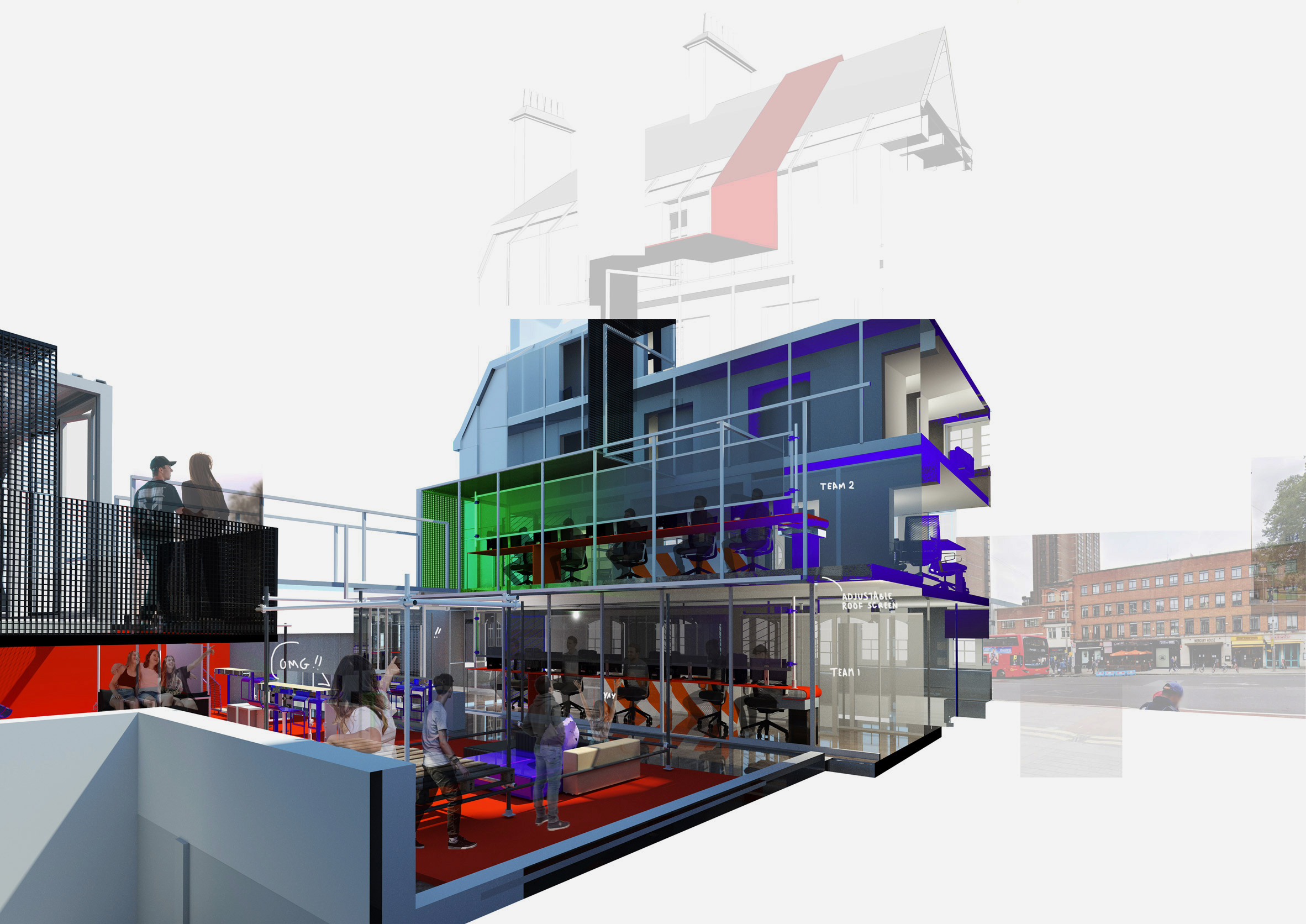 Visualisation of building exterior