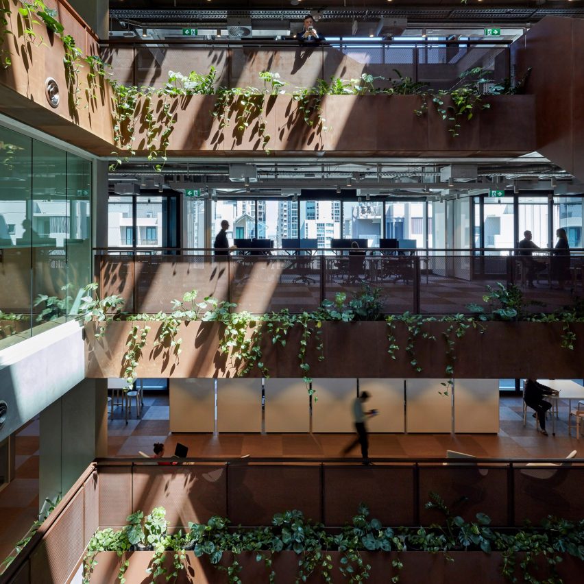 Atrium of Midtown Workplace by Cox Architecture