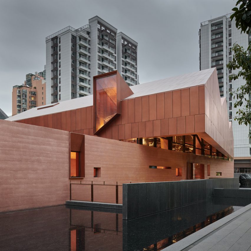 Neri&Hu incorporates historic wooden structure into copper-clad tea rooms