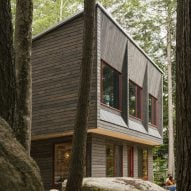 Caleb Johnson Studio clads Pieri Pines lake house in Maine with local cedar