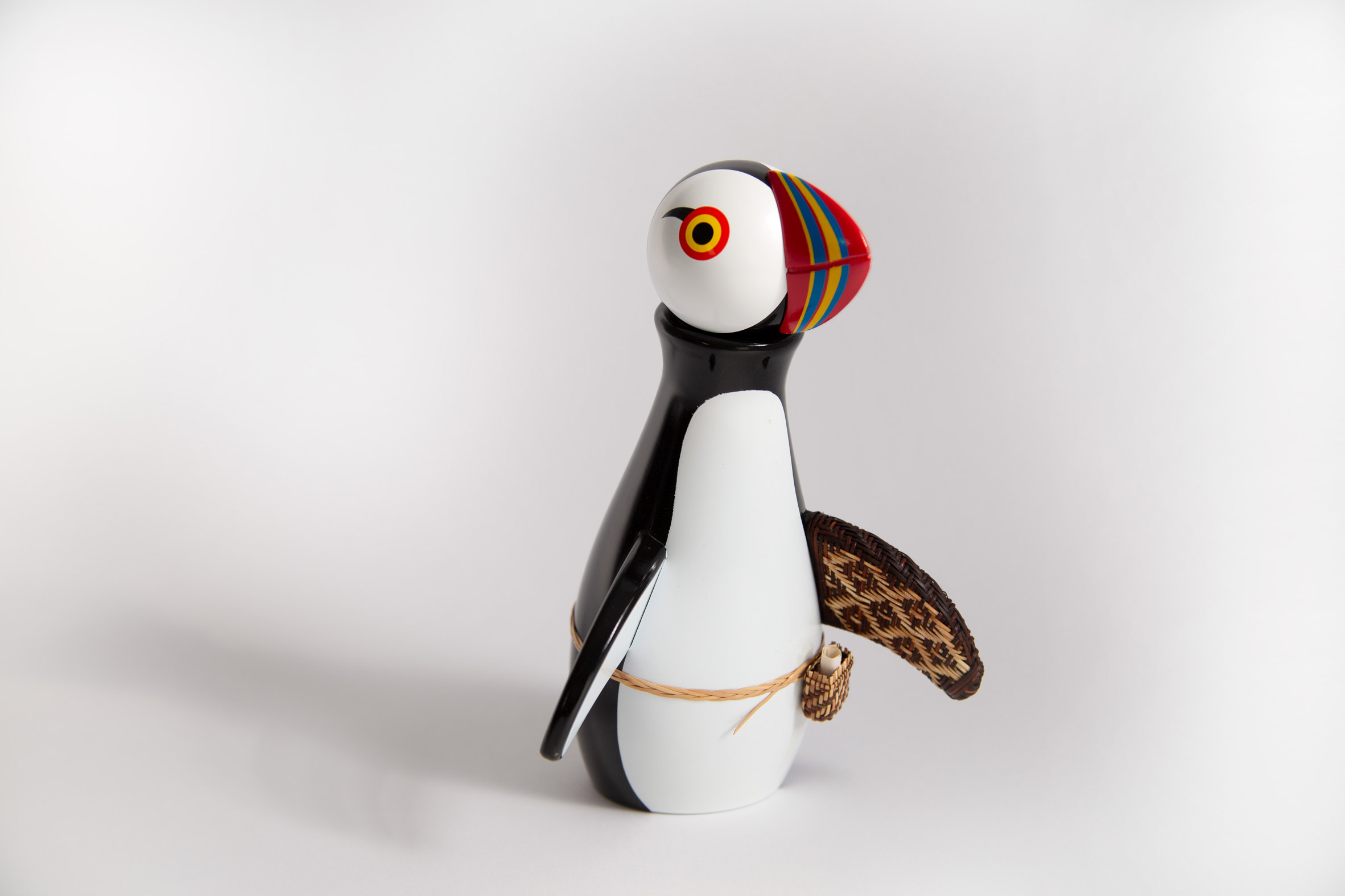 Repaired toy puffin