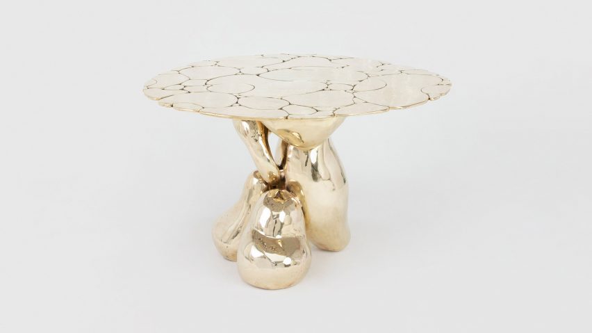 The Future Perfect will present Chris Wolston's Oro Dining Table