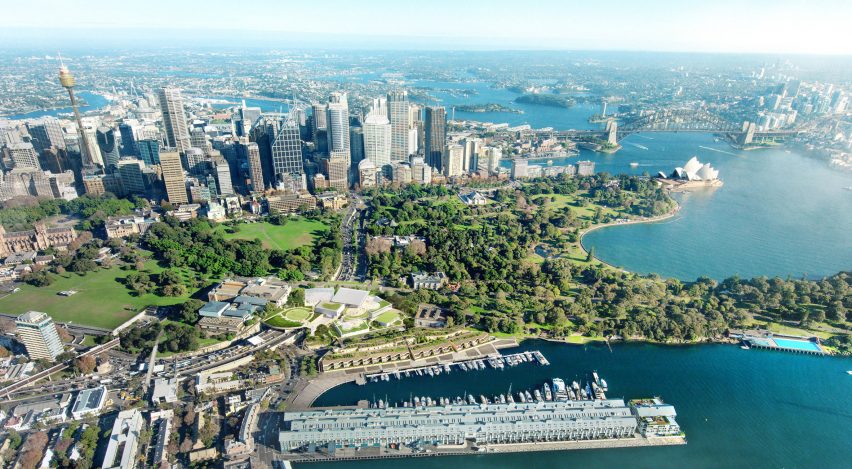 Aerial view of Sydney Modern Project 