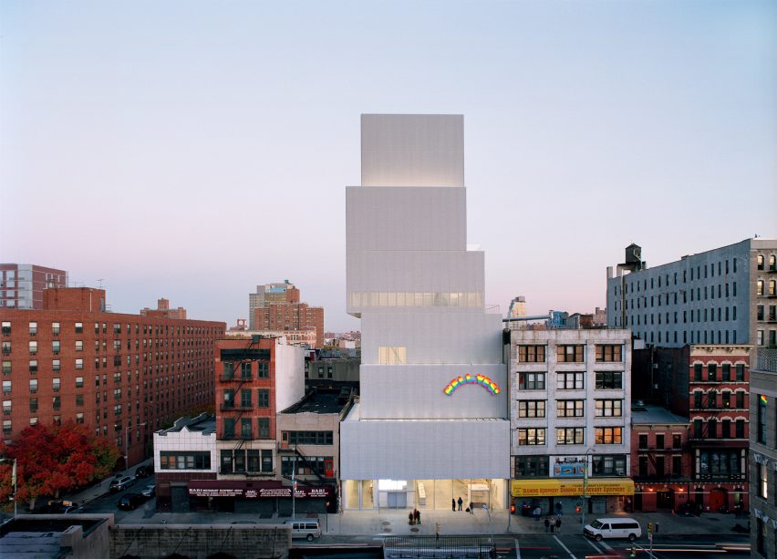 Exterior of the new Museum of Contemporary Art in the United States by SANAA