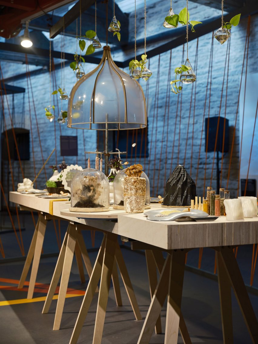 Immersive dining table prototype at Tallinn Architecture Biennale