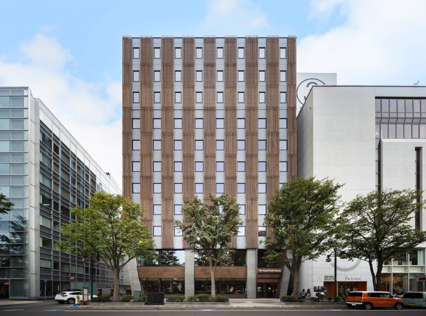 Front facade of The Royal Park Canvas hotel in Sapporo