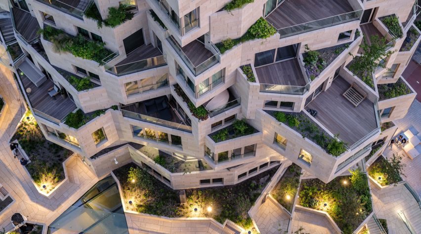 Balconies and planted terraces at Valley