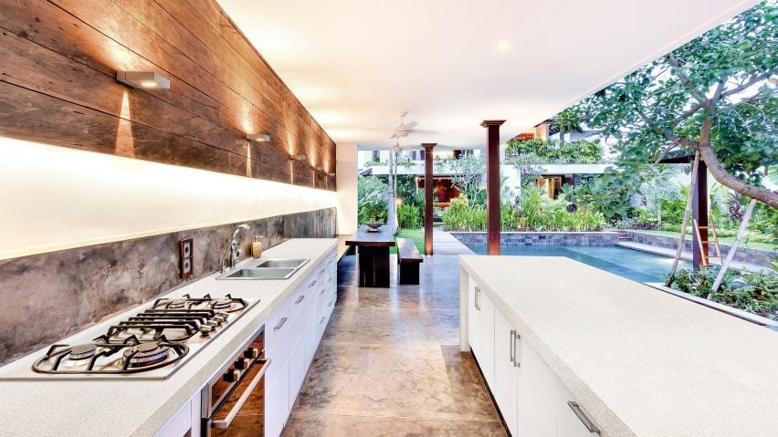 A kitchen featuring Corian Solid Surface counters