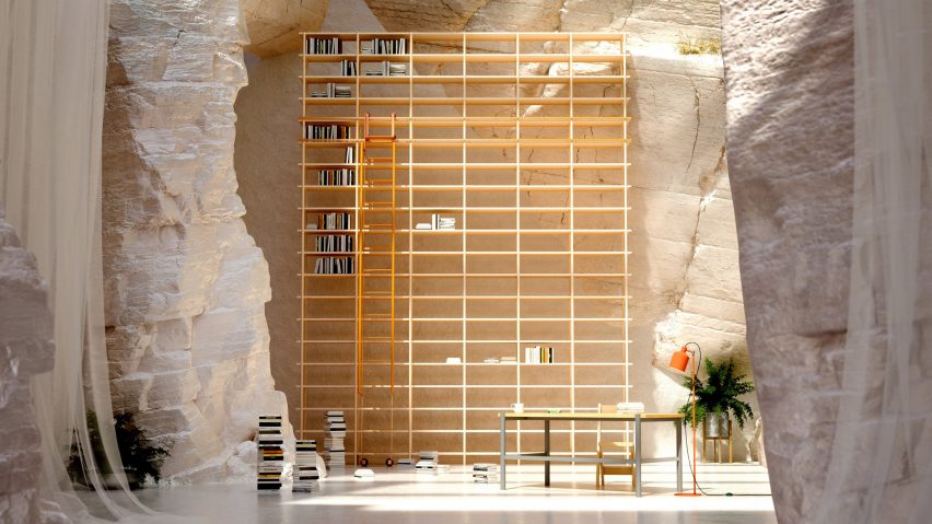 Photo of a bookcase