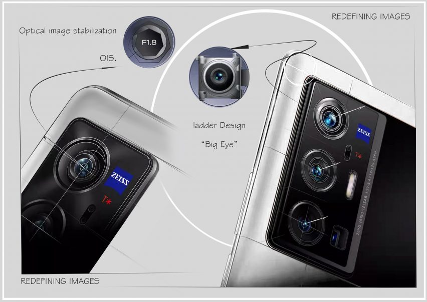A digital image of Vivo’s X series smartphones