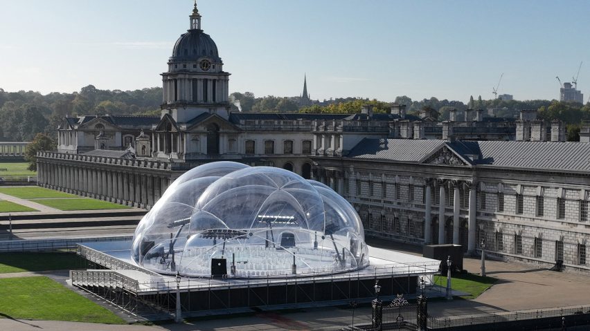 Image of the bubble show space at the Old Royal Naval College