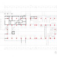 First floor plan drawing of Shajing Village Hall